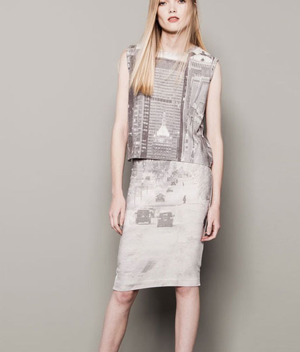 FALDA PAISAJE ESTAMPADO PULL&BEAR