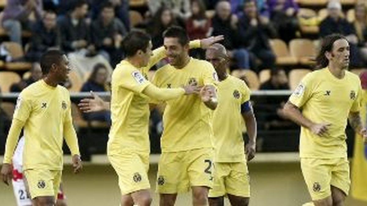 El Villarreal celebra un gol. EFE