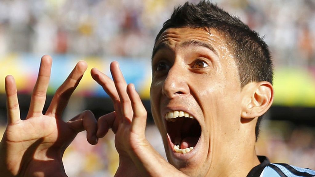 Ángel di María y su tradicional corazón