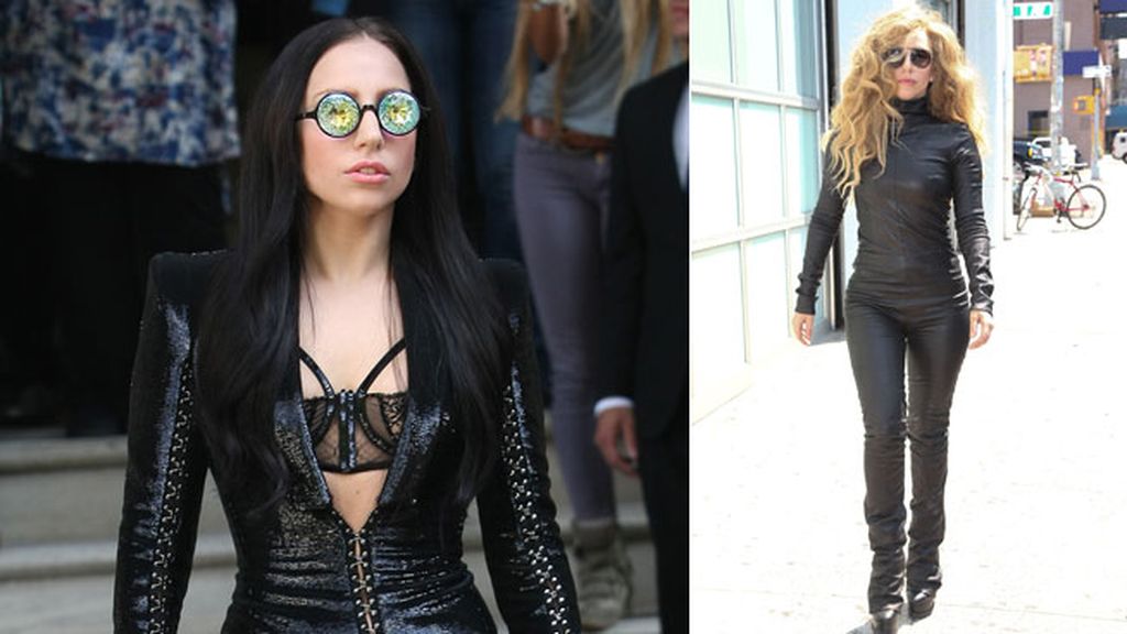 Lady Gaga también suele llevar estilismos de cuero