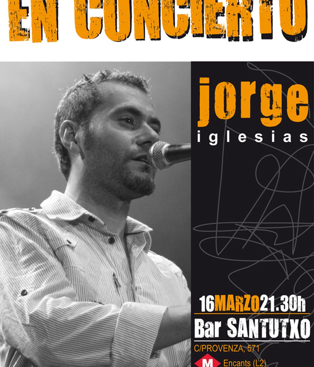 Concierto de Jorge Iglesias en Barcelona