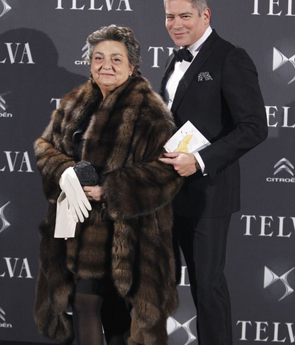 La diseñadora Elena Benarroch junto a Boris Izaguirre