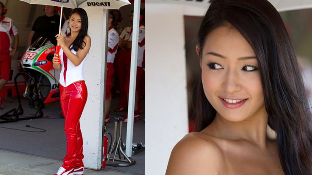 Las chicas del 'paddock' del GP de Japón