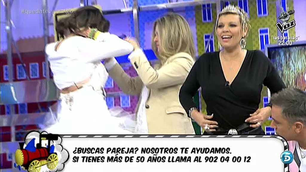La cara de ilusión de la presentadora