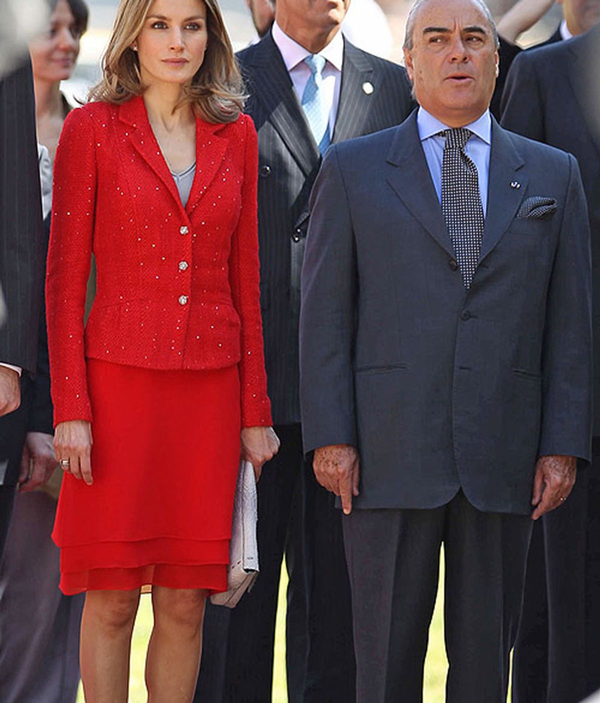 Letizia, mismo look e idénticos complementos que en un acto de 2008
