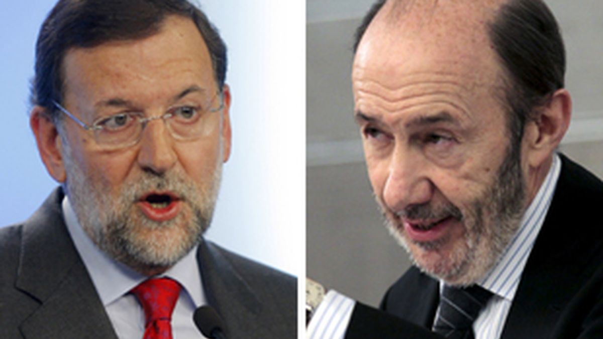 Rajoy y Rubalcaba solo mantendrán un debate televisado. FOTO: EFE/Archivo
