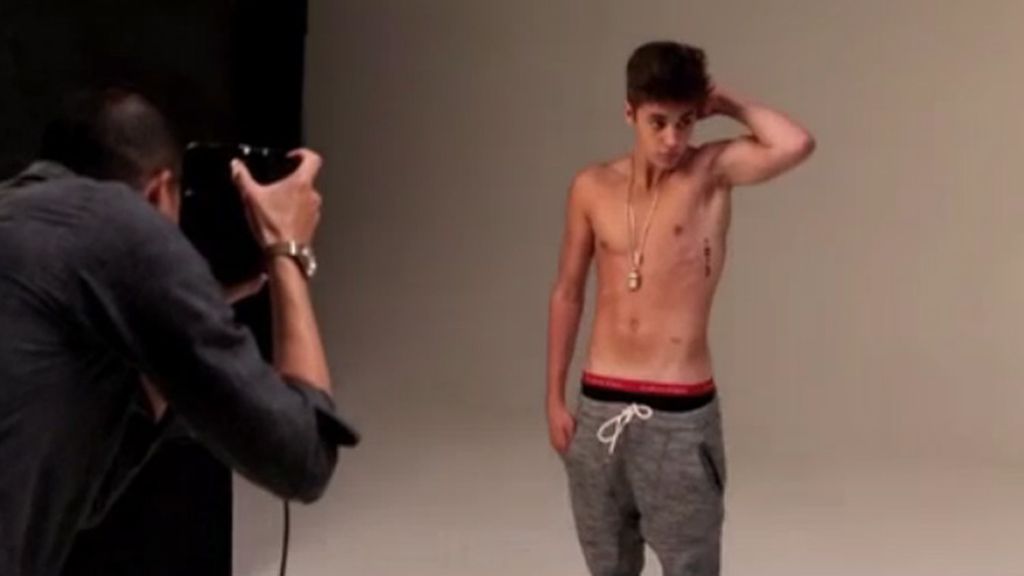 La sesión de foto de Justin Bieber