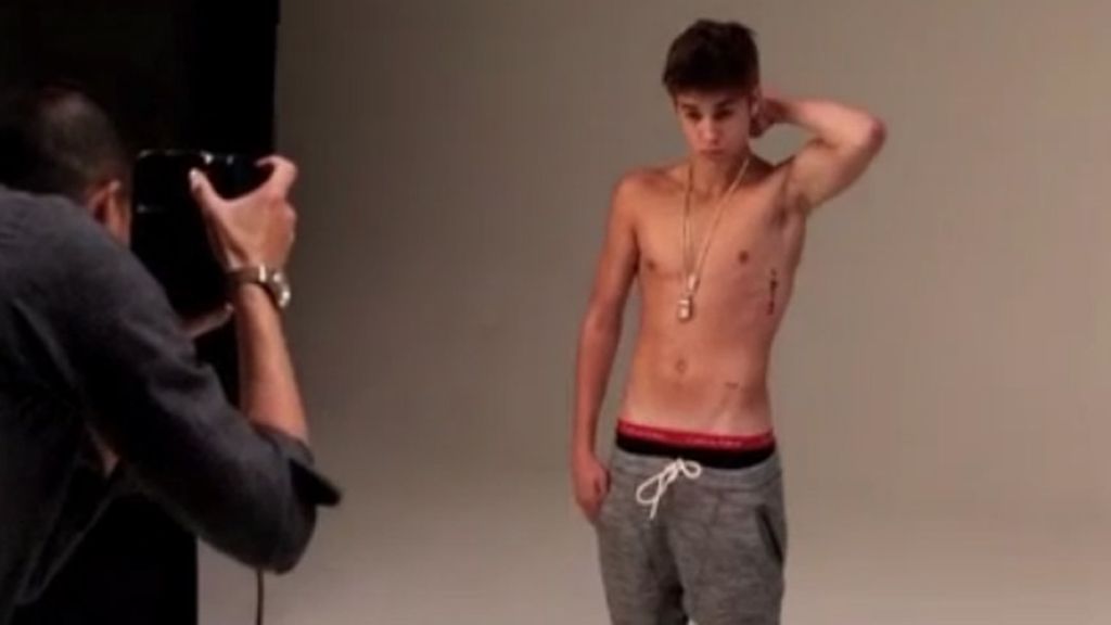 La sesión de foto de Justin Bieber