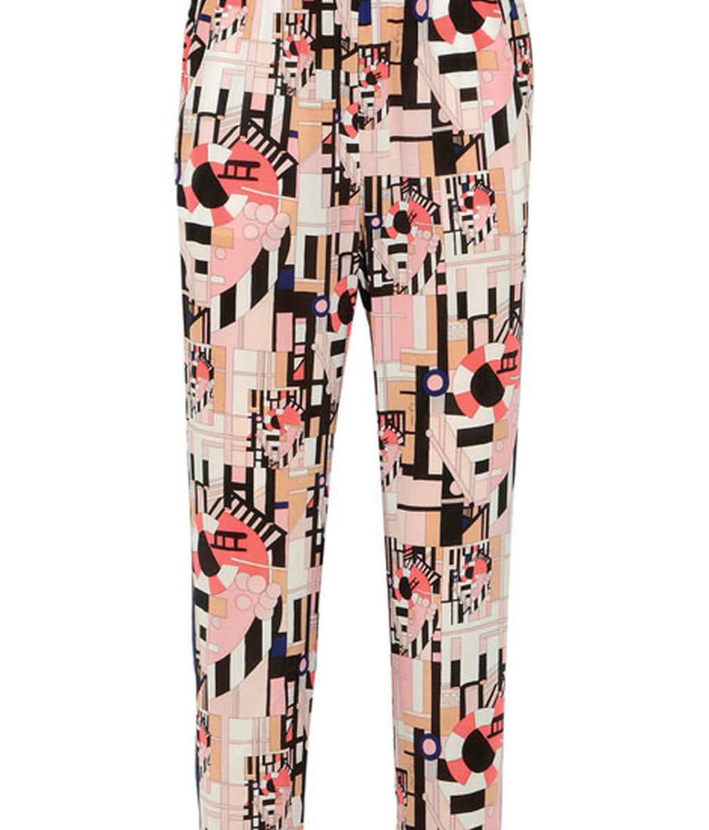 Con estampado a cuadros