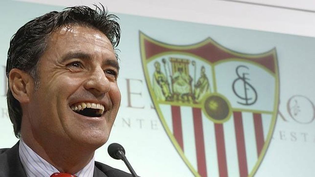 El técnico José Miguel González "Michel" durante su presentación como nuevo entrenador del Sevilla hasta final de temporada, en sustitución del destituido Marcelino García Toral