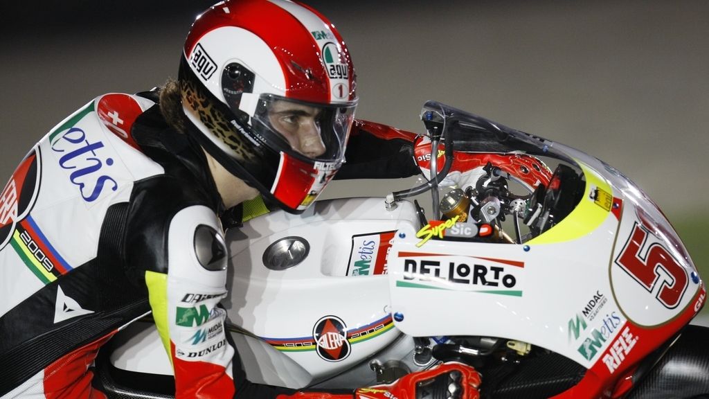 Simoncelli rodando en Losail (Año 2009)