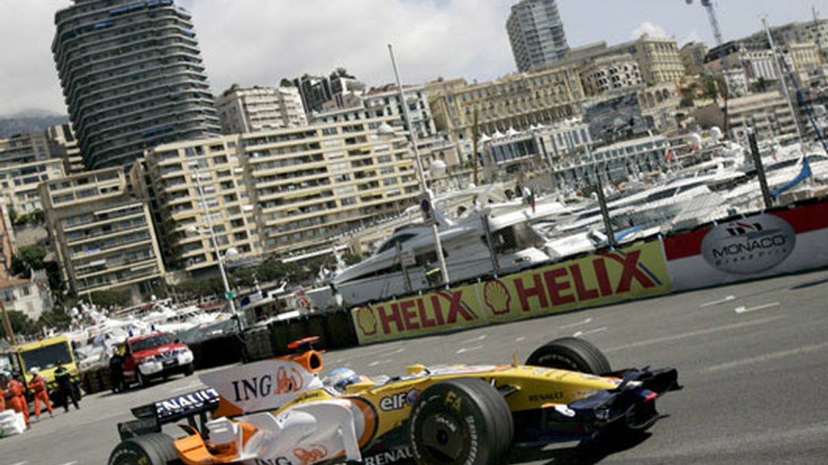 El R-28 de Fernando Alonso, en Mónaco. FOTO: Archivo.