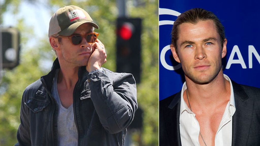 Con su melena rubia recogida, Chris Hemsworth le da siempre el toque a su estilismo