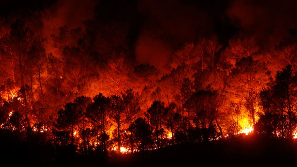 Imágenes del incendio en Girona