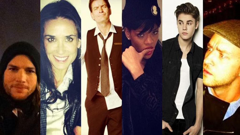 ¿A quién sigue Ashton Kutcher?