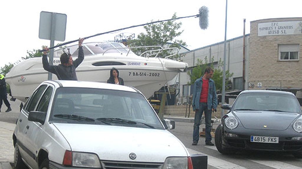 Con el Duque en el plató de 'Sin tetas...'