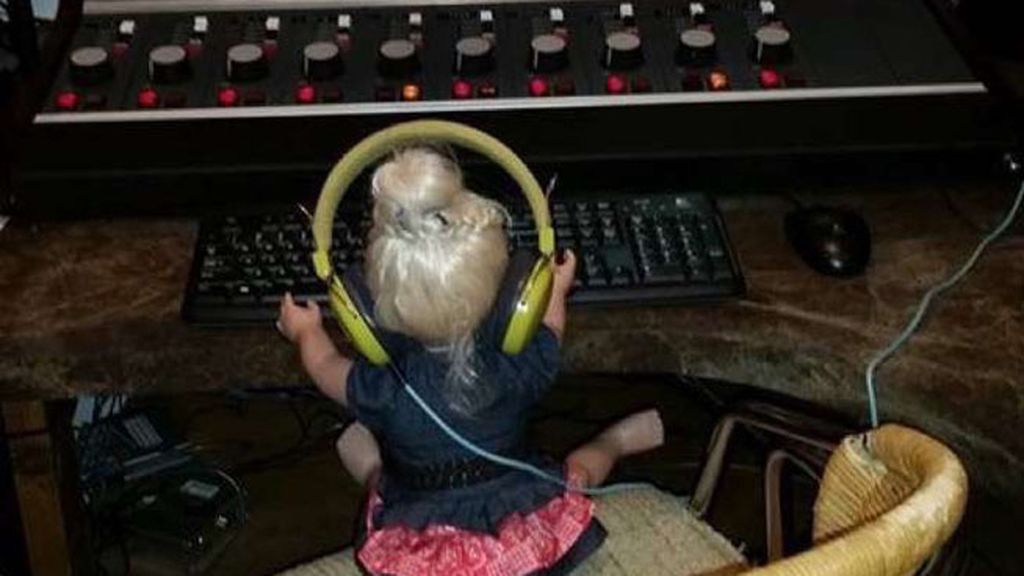 ¡Visitando la radio!