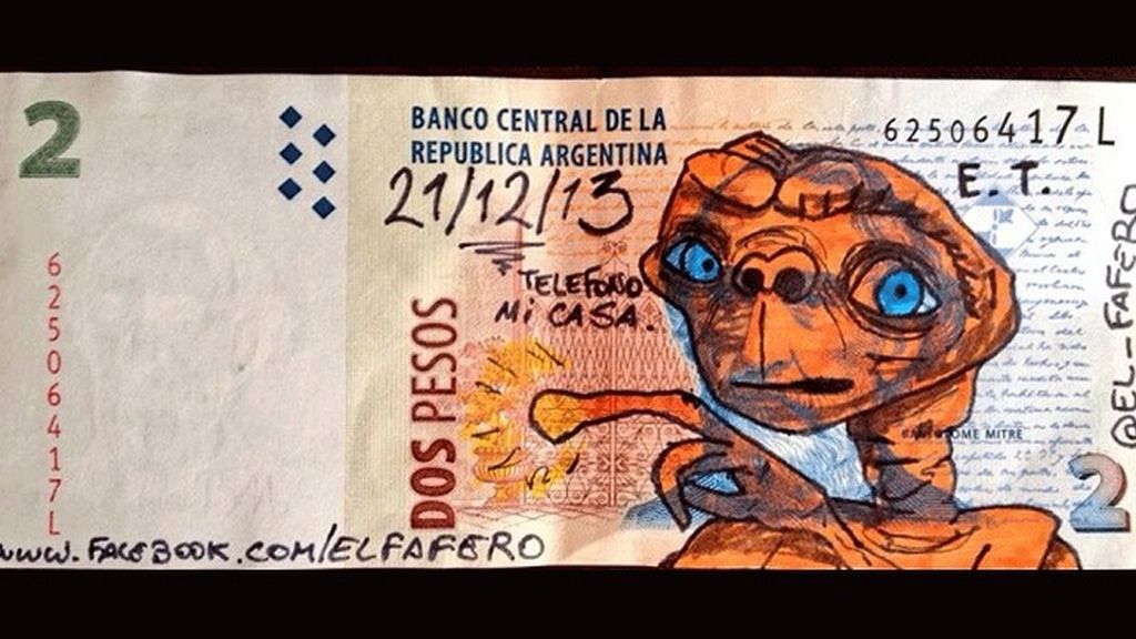 Arte en billetes argentinos