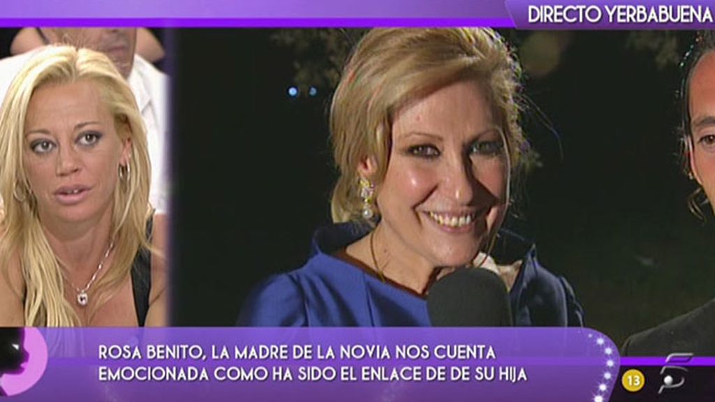 Chayo, radiante tras el 'Sí, quiero'