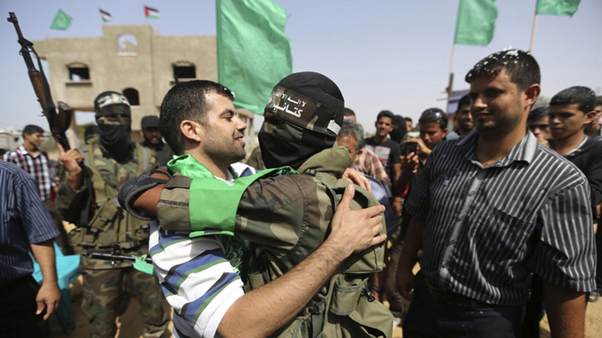 Celebraciones en Gaza por la liberación de un militante de Hamás