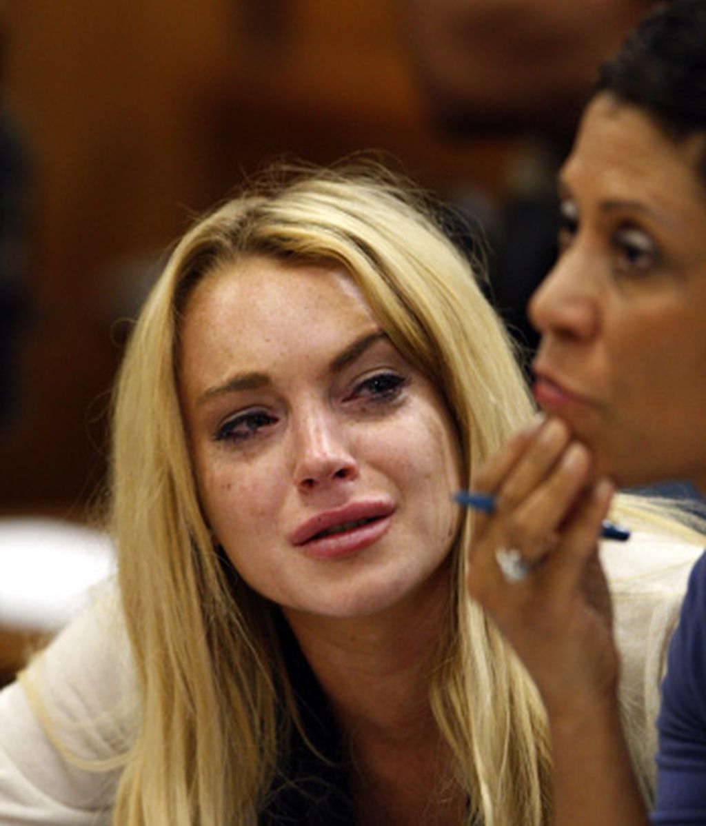 La reacción de Lindsay Lohan al ser condenada a prisión