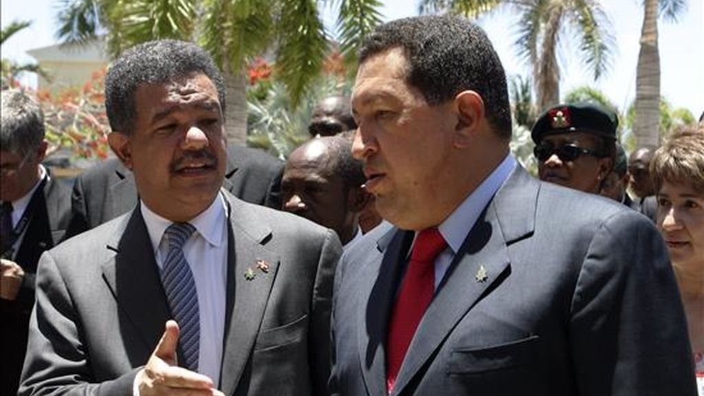 El viaje de Chávez incluye la asistencia al acto de puesta en circulación de las obras completas del fallecido ex presidente y escritor dominicano Juan Bosch. EFE/Archivo