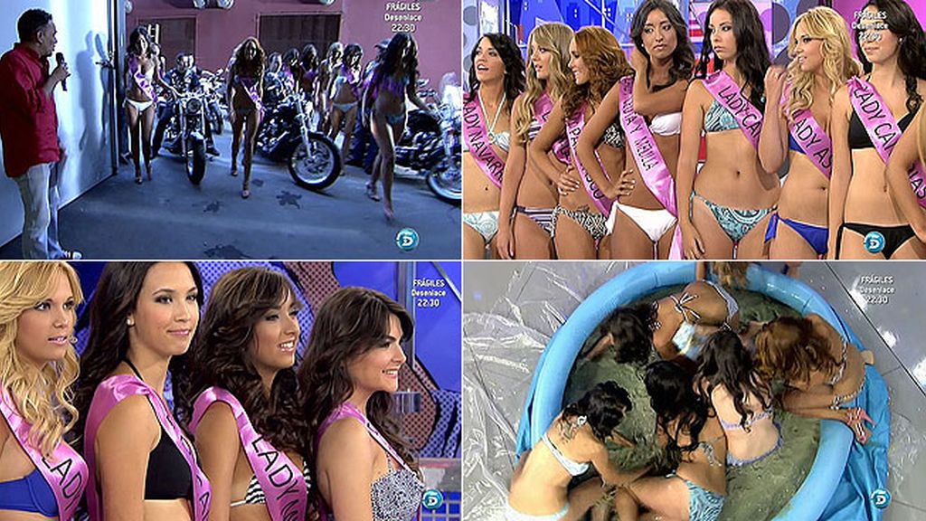 Lucha en el barro, un gran salto y preguntas de cultura general, las primeras pruebas