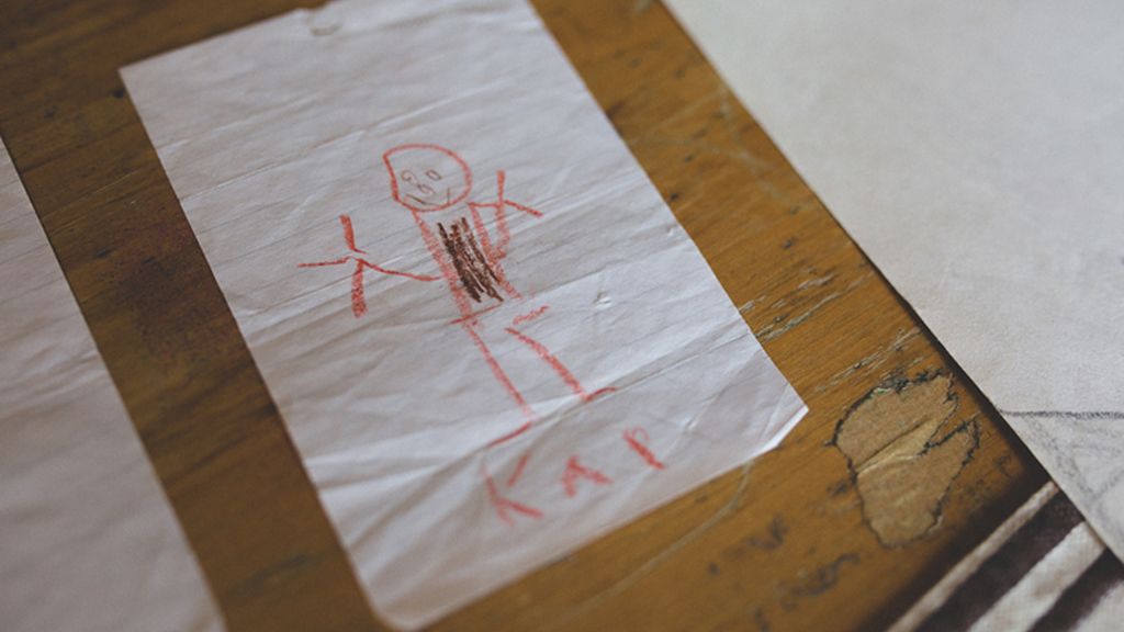 Kai creó el primer dibujó para su padre cuando tenía 4 años