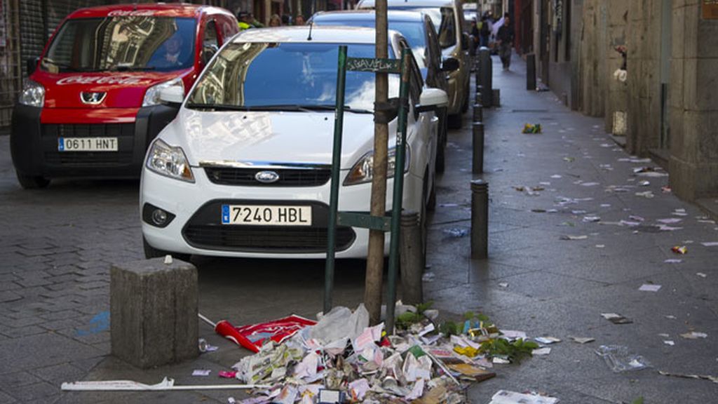 Madrid, inundada por la basura