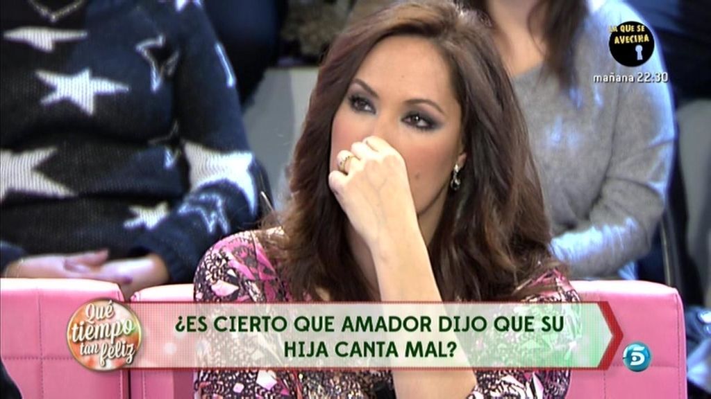 Chayo Mohedano no puede contener las lágrimas en plató