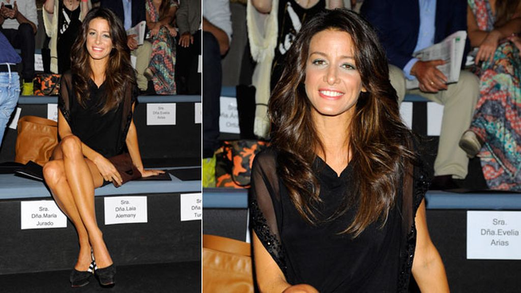 María Jurado en el desfile de Roberto Verino