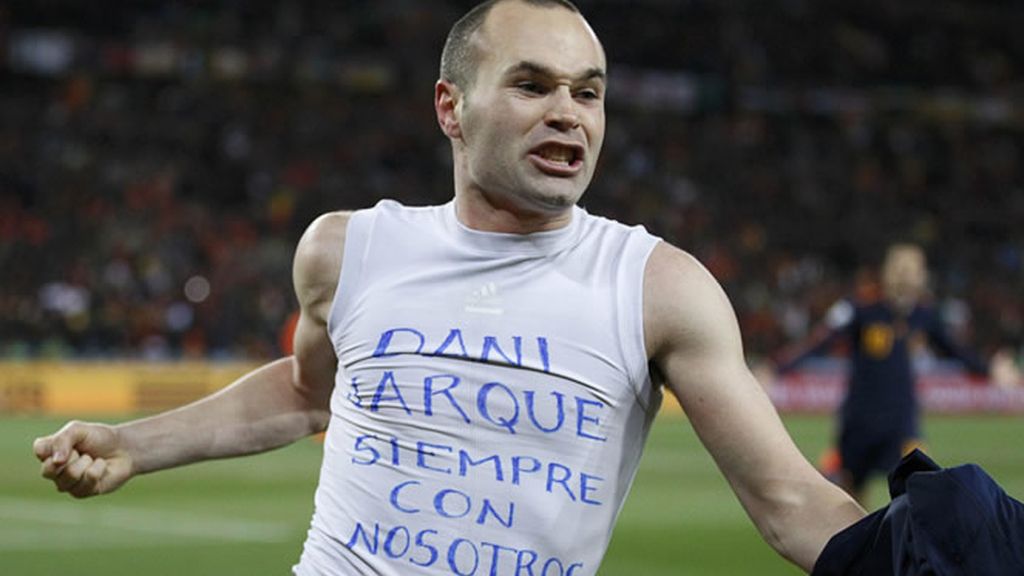 Iniesta, tras marcar el gol que nos dió el Mundial