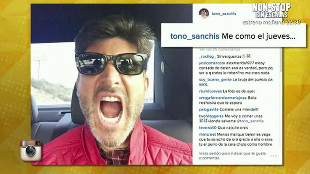 Los selfies de Toño Sanchís en las redes