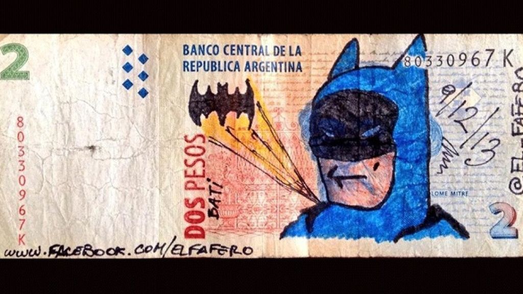 Arte en billetes argentinos