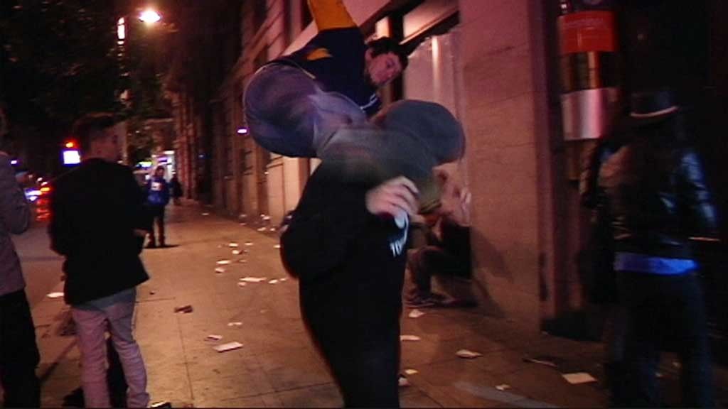 Callejeros en el 'fin de fiesta'