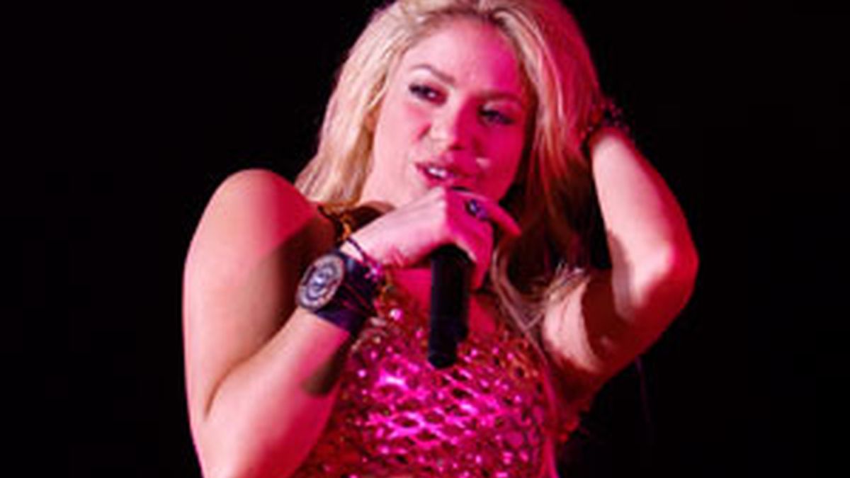 Shakira, durante uno de sus conciertos. Foto: Gtres