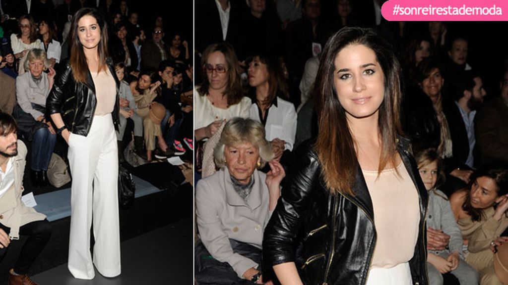 Isabel Jiménez en el desfile de Ángel Schlesser