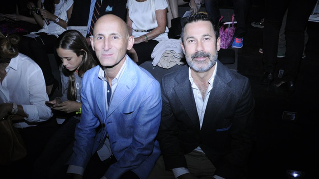 Modesto Lomba junto a Floren Lozano