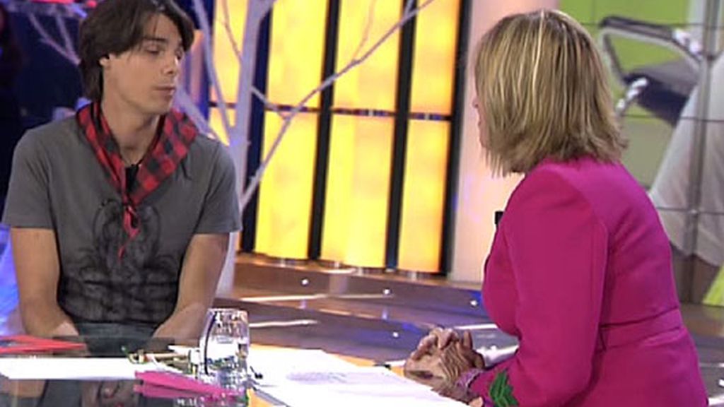 Juan, en el plató de 'Gran Hermano'