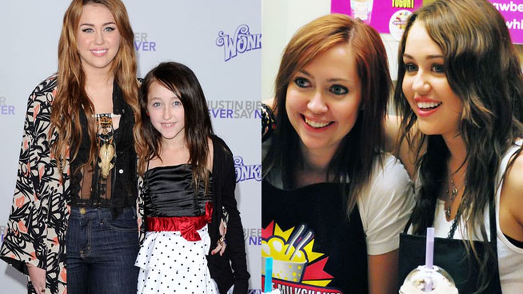 Miley con Noah y Brandi Cyrus