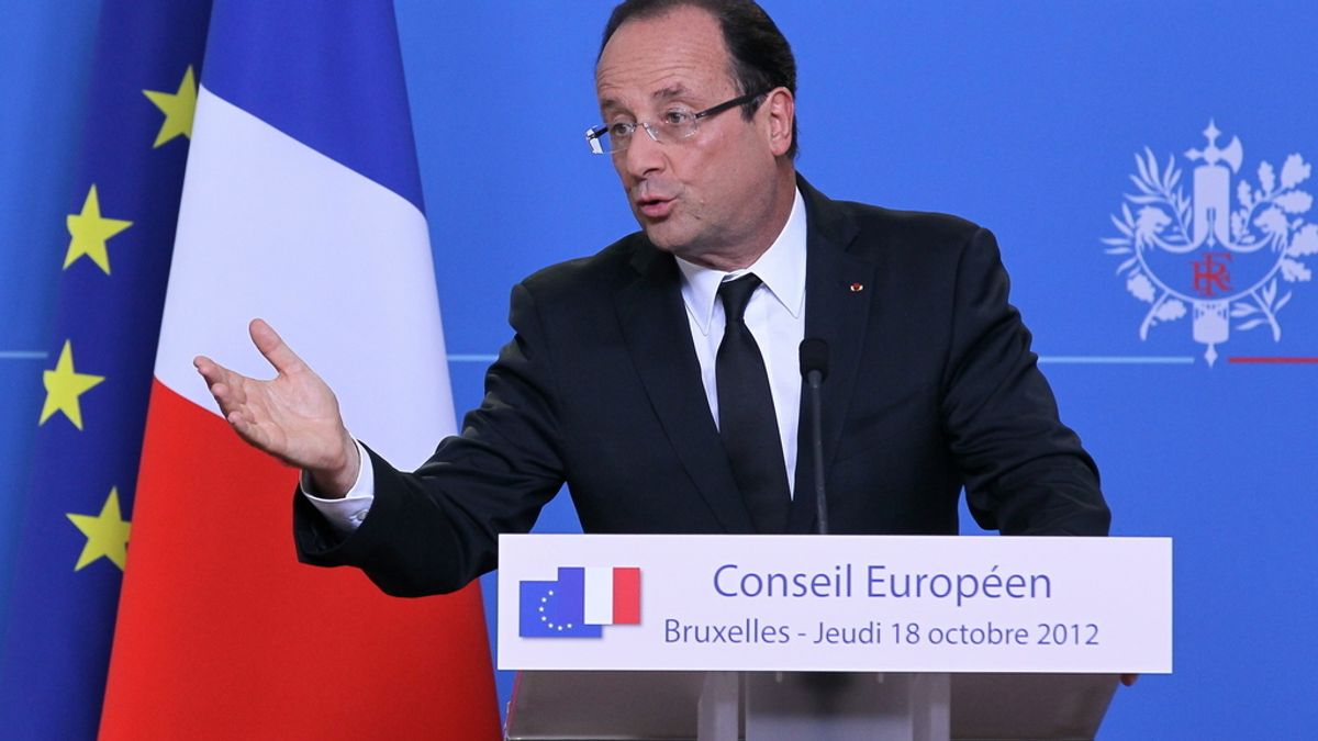 François Hollande, presidente francés