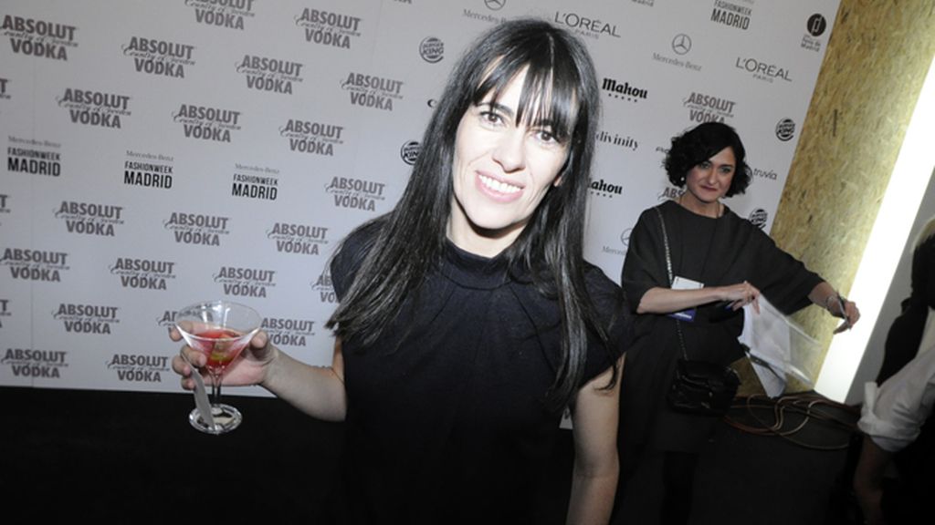 Brindamos con Amaya Arzuaga tras el éxito de su desfile