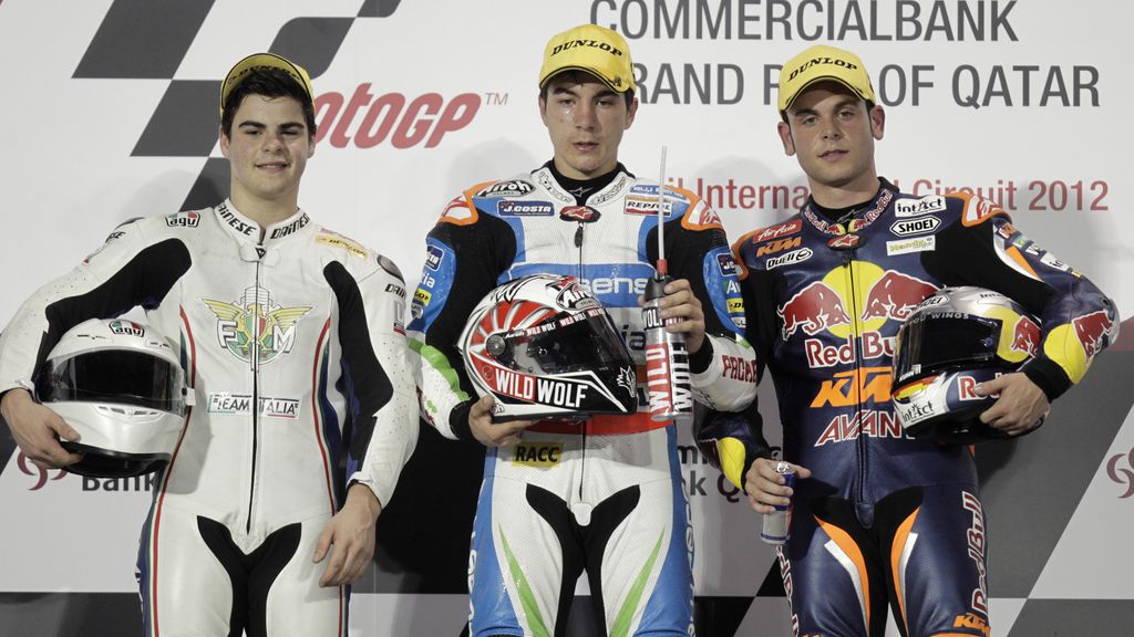 El podio de Qatar