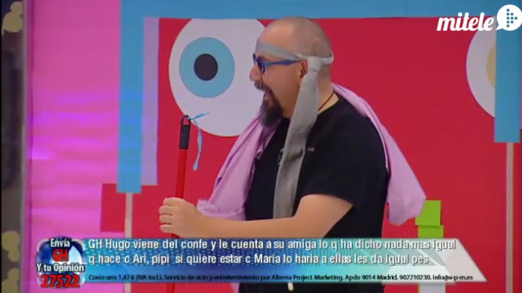 Marta y Cristian, muy juntitos en la fiesta de GH