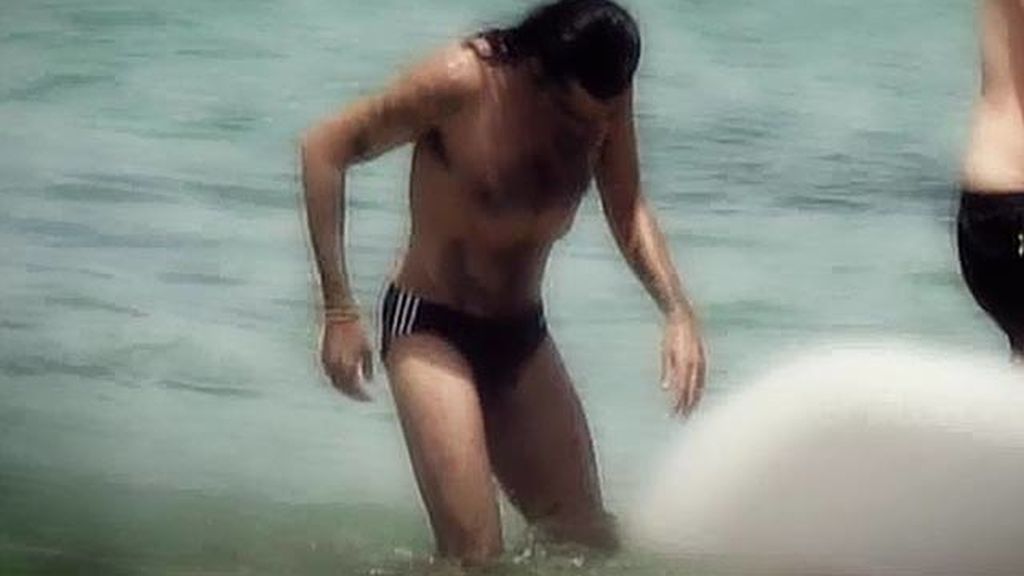 'La Nancy rubia' se da un chapuzón