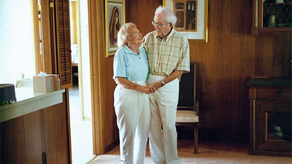 Los amantes que han pasado la vida juntos