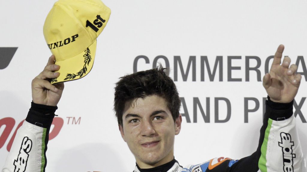 Maverick Viñales en lo más alto del podio