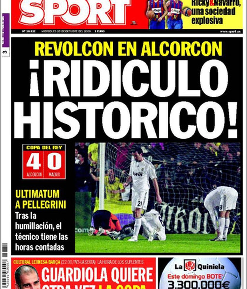 Copa del Rey. Humillación del Madrid ante el Alcorcón