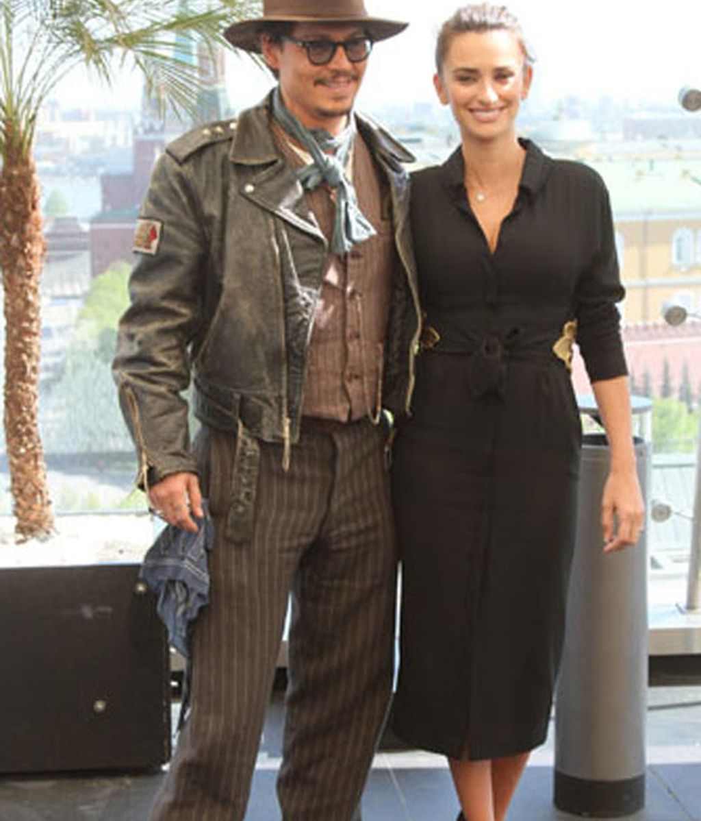 Johny Depp y Penélope Cruz
