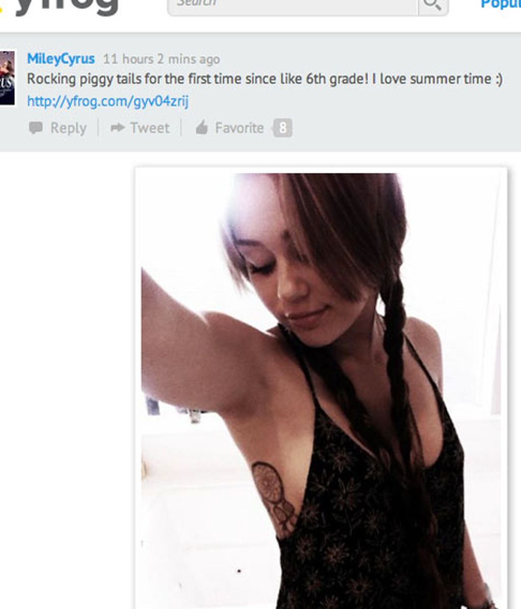 Miley Cyrus y su nuevo tatuaje